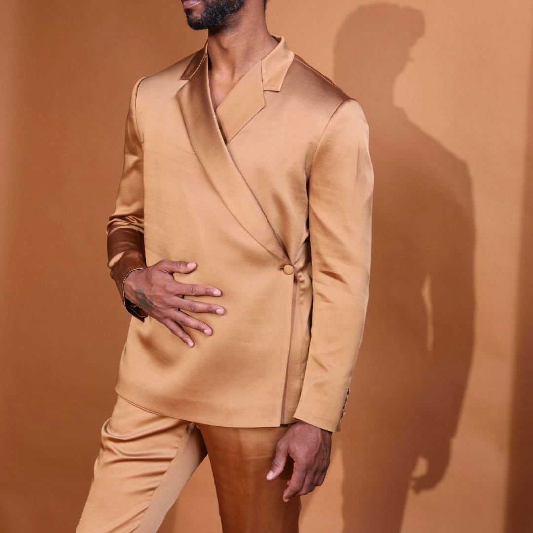 Satin Kimono Suit