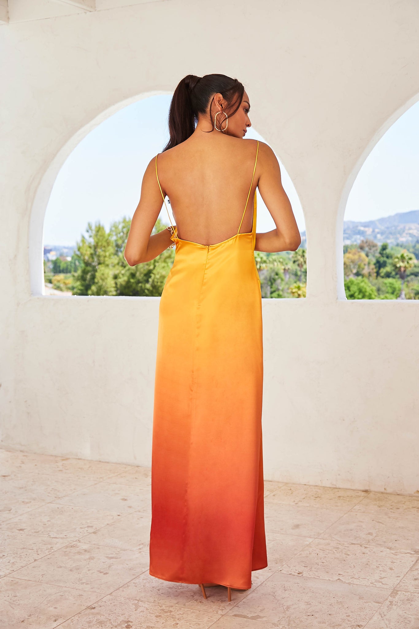 Graydient Maxi Dress in Golden Hour